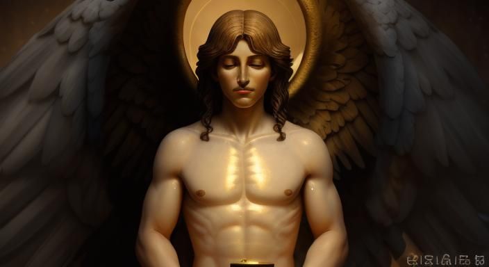 Enigmatic Angel in Natural Light, Professional Photo