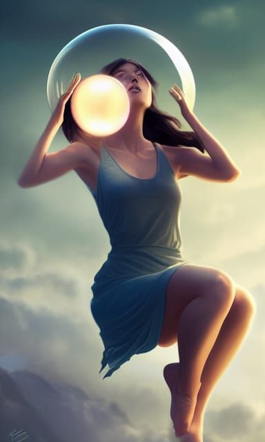 Artgerm, WLOP, Greg Rutkowski; Beautiful Woman traveling in ...