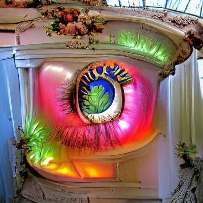 Victorian Solarium with Lush Colorful Plants