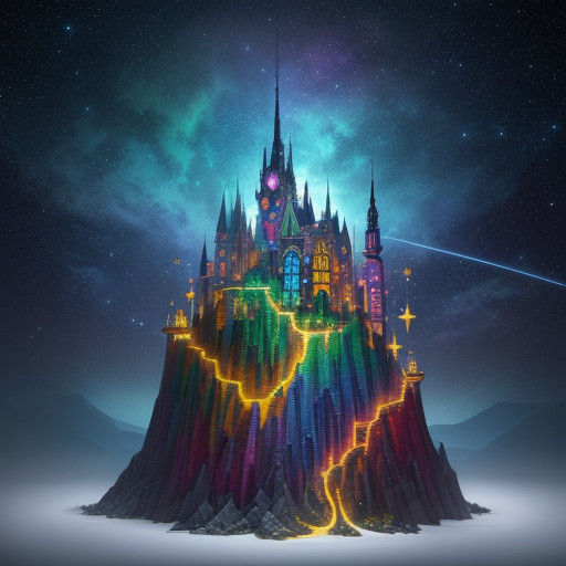 Epically Detailed Fantasy Landscape of Lego Brick Cereal Und...