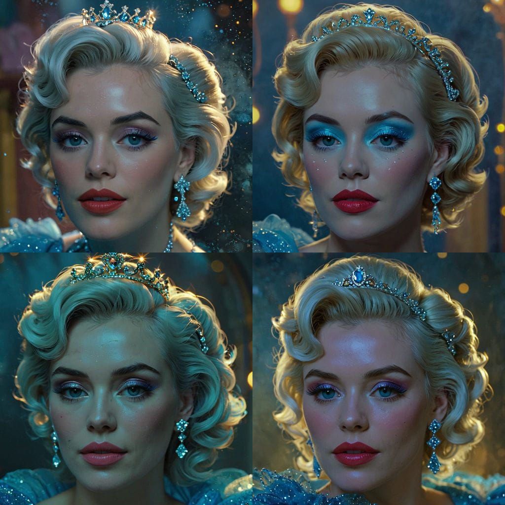 Marilyn Monroe Meets Cinderella in Pop Art Wonderland