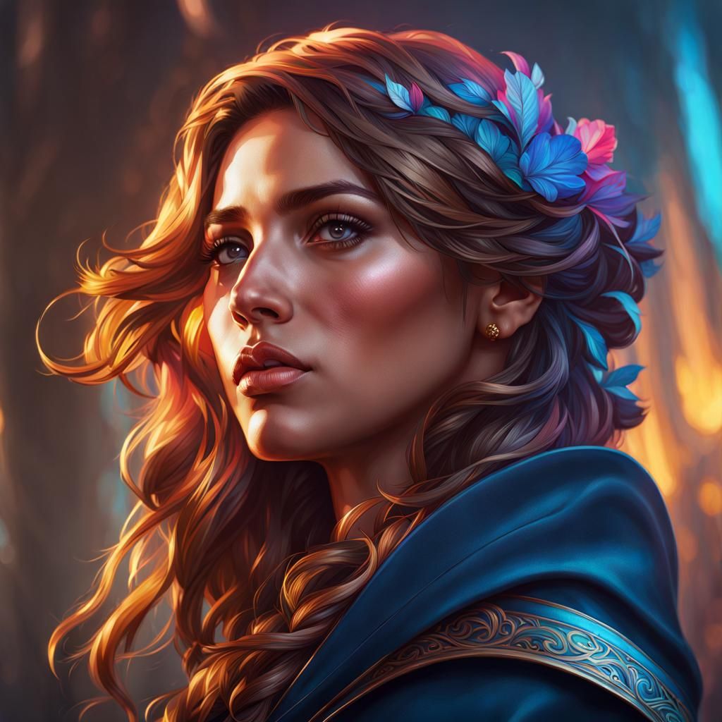 Detailed Portrait in Artstation Style