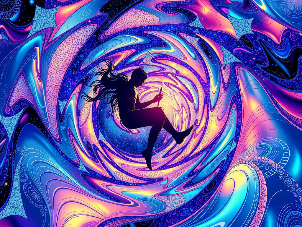 Cosmic Scribe Weaving Reality with Fractal Patterns