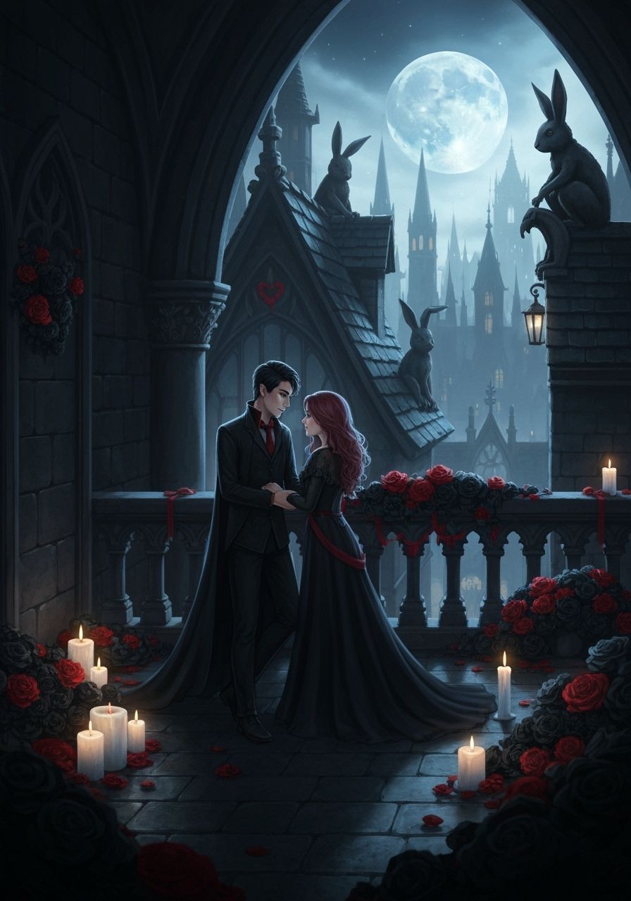 Vampire Couple's Romantic Valentine's Night