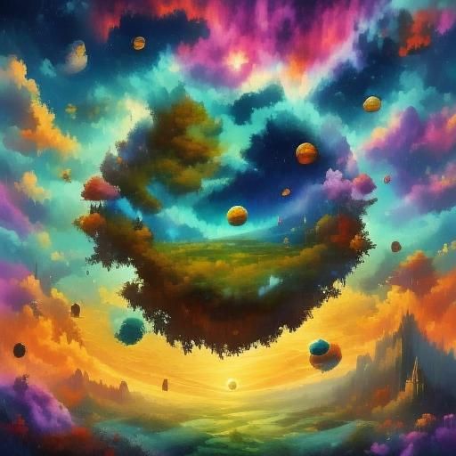 Ethereal Spirit World Landscape