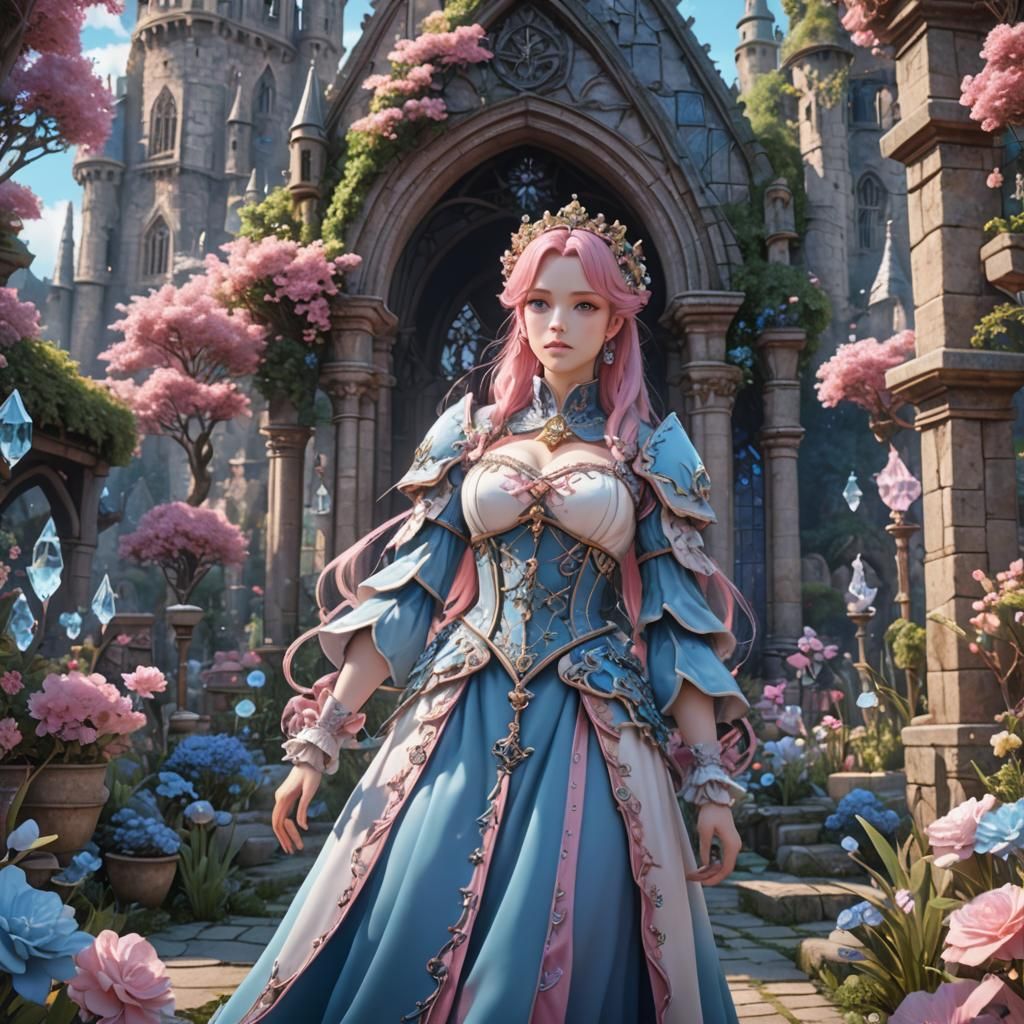 Transgender Shoujo in Medieval Crystal Garden