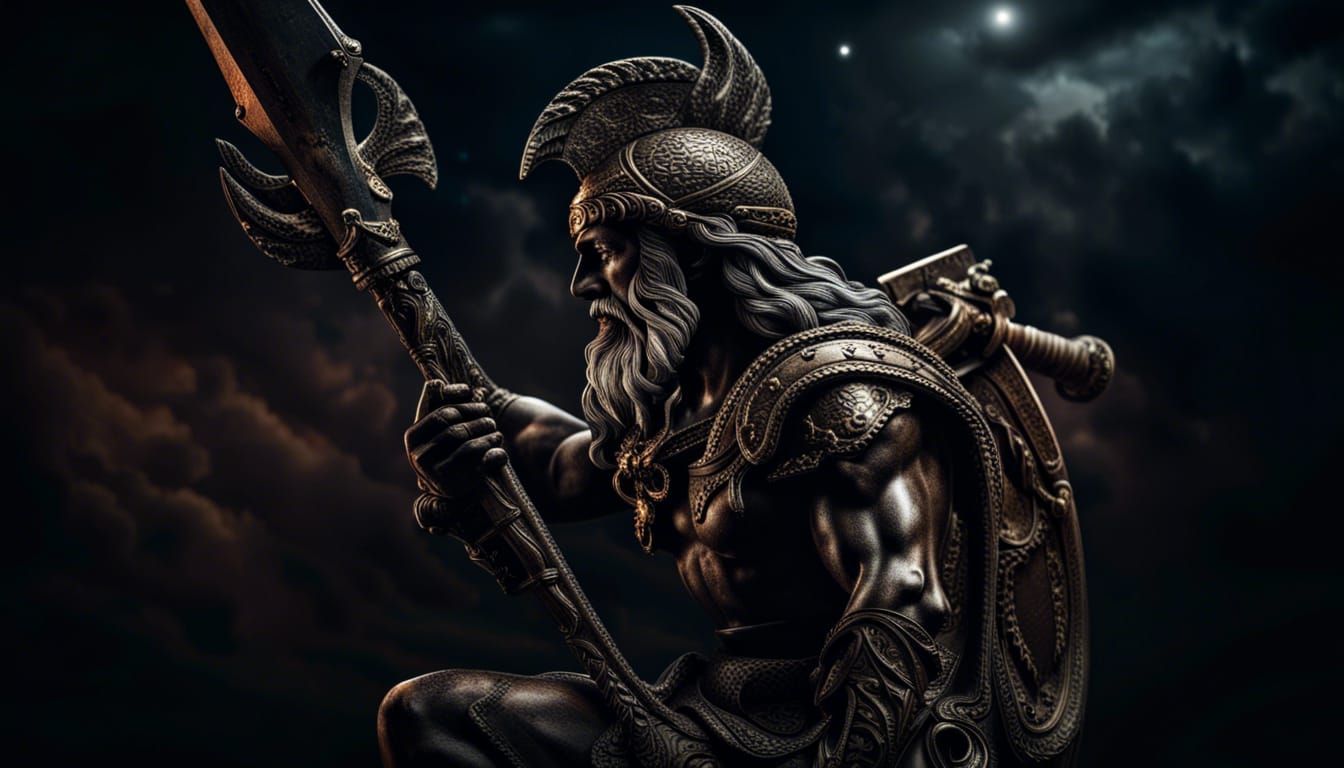 Sagittarius with Sword in Hyperrealistic Style