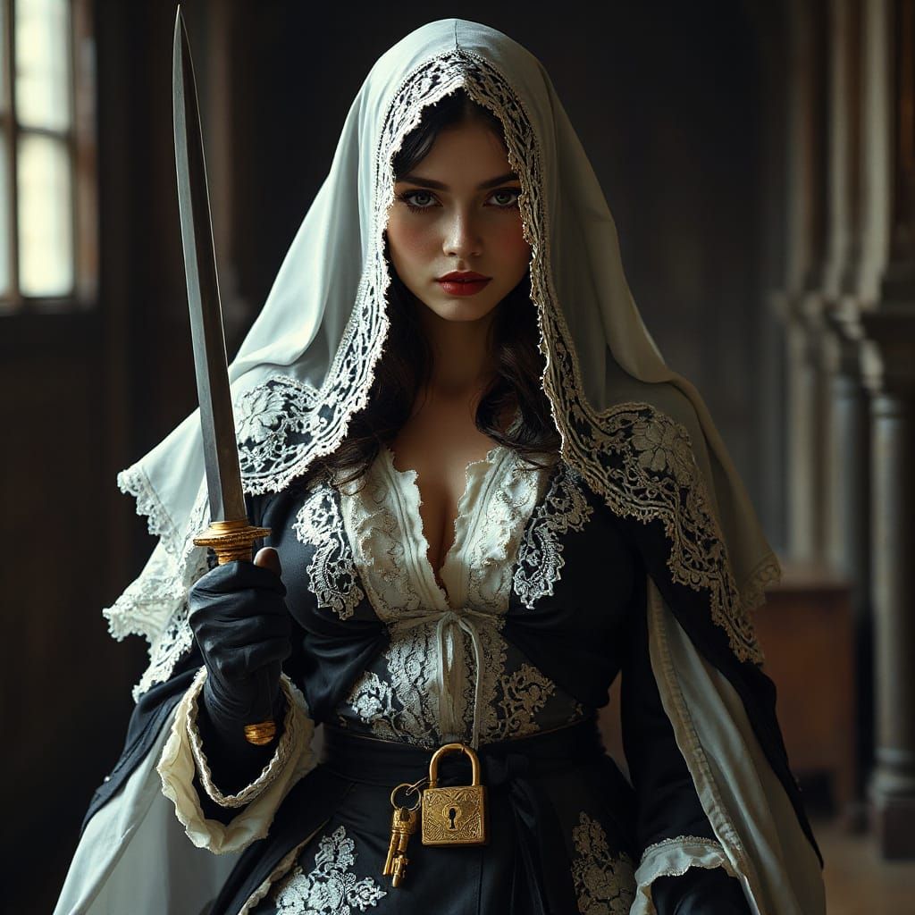 Maiden Assassin in Lace Robes