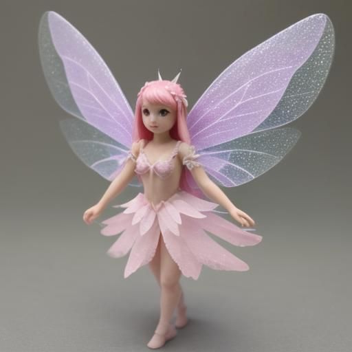 Sugar Fairy: An Ethereal Winged Sculpture