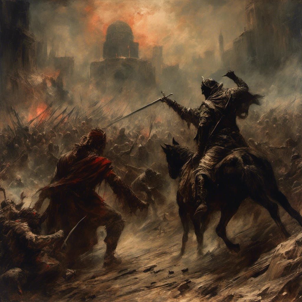 Macabre Battle: Satan vs. Hammurabi in Babylon