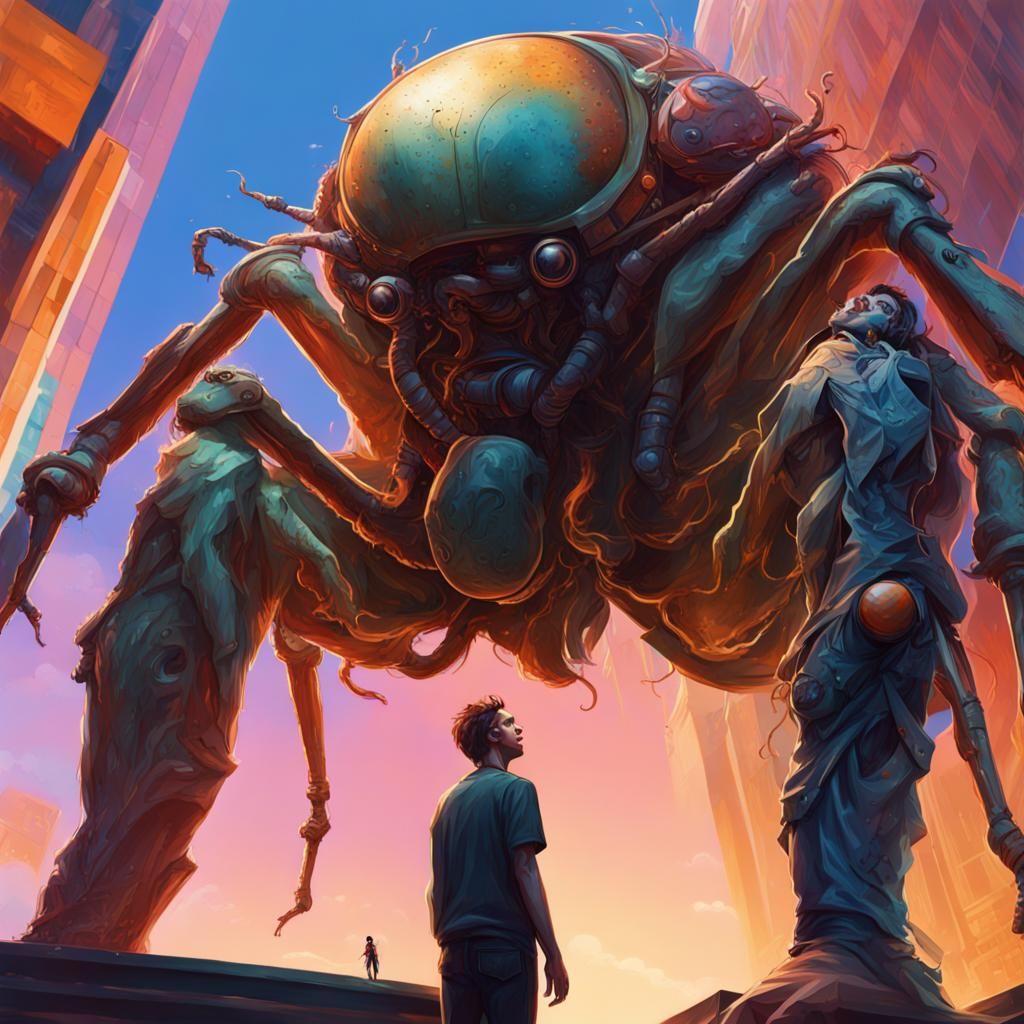 Bug's-Eye View: Giant Human About to Step