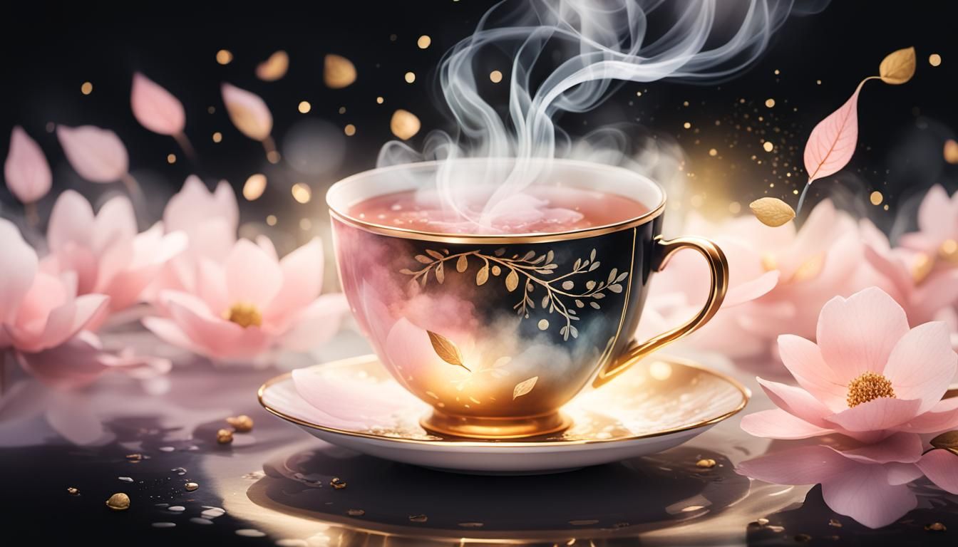 Whimsical Tea Magic in Soft Focus