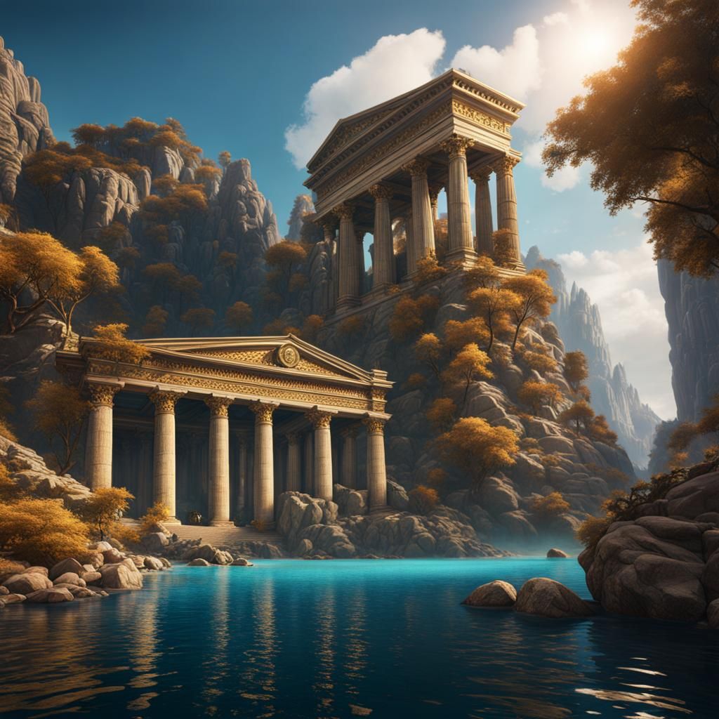 Fantastical Greek Mythology Matte Painting
