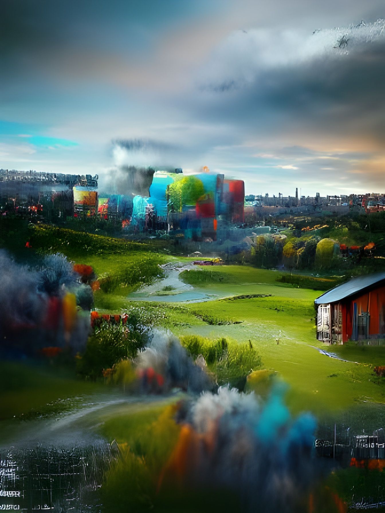 Hyperrealistic Radiohead Matte Painting in 8k