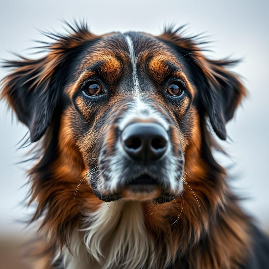 Hyper Realistic Dog Portrait in Cinematic 8K Resolution