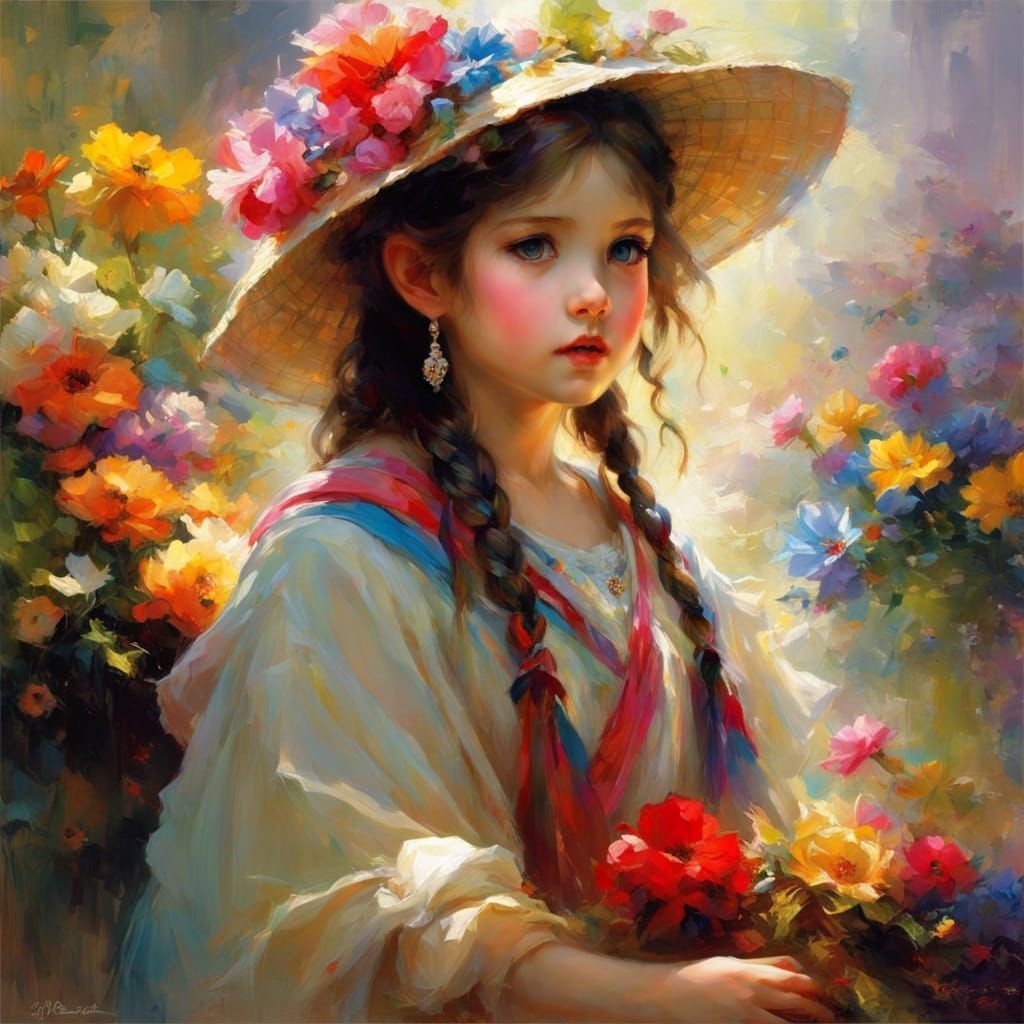 Peaceful Innocence in Anime Style