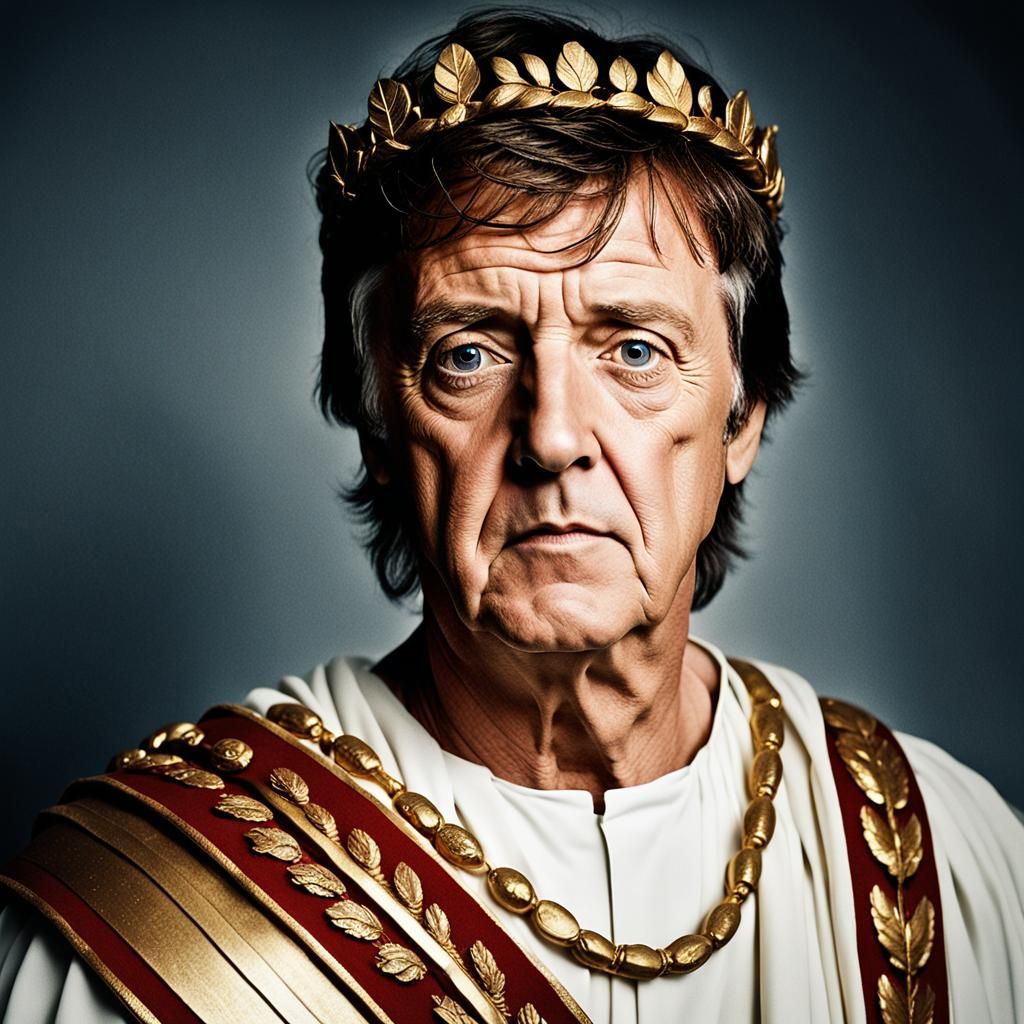 Paul McCartney as Roman Emperor: Photorealistic Portrait