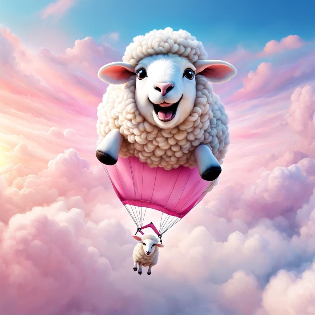 sheep are having fun