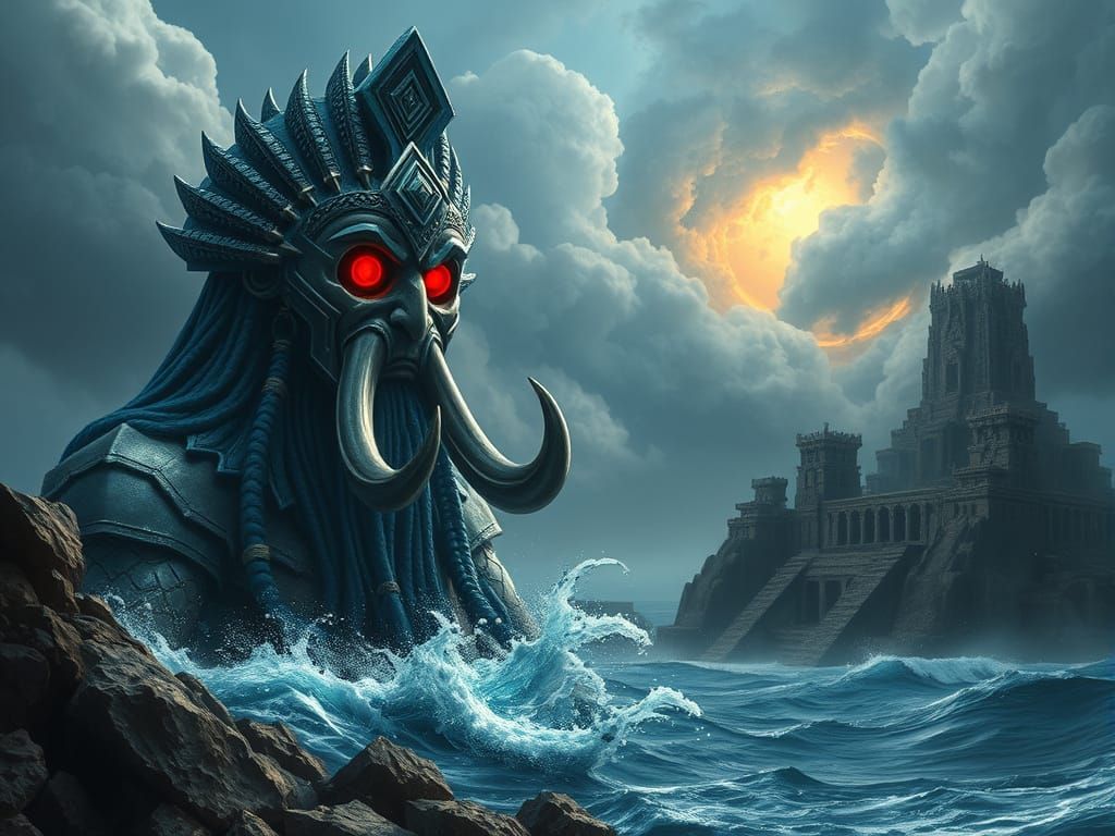 Ancient God of Storms Reveals Himself from the Depths