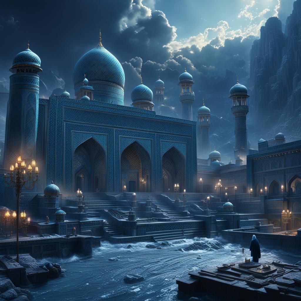 Epic Islamic Digital Matte Painting