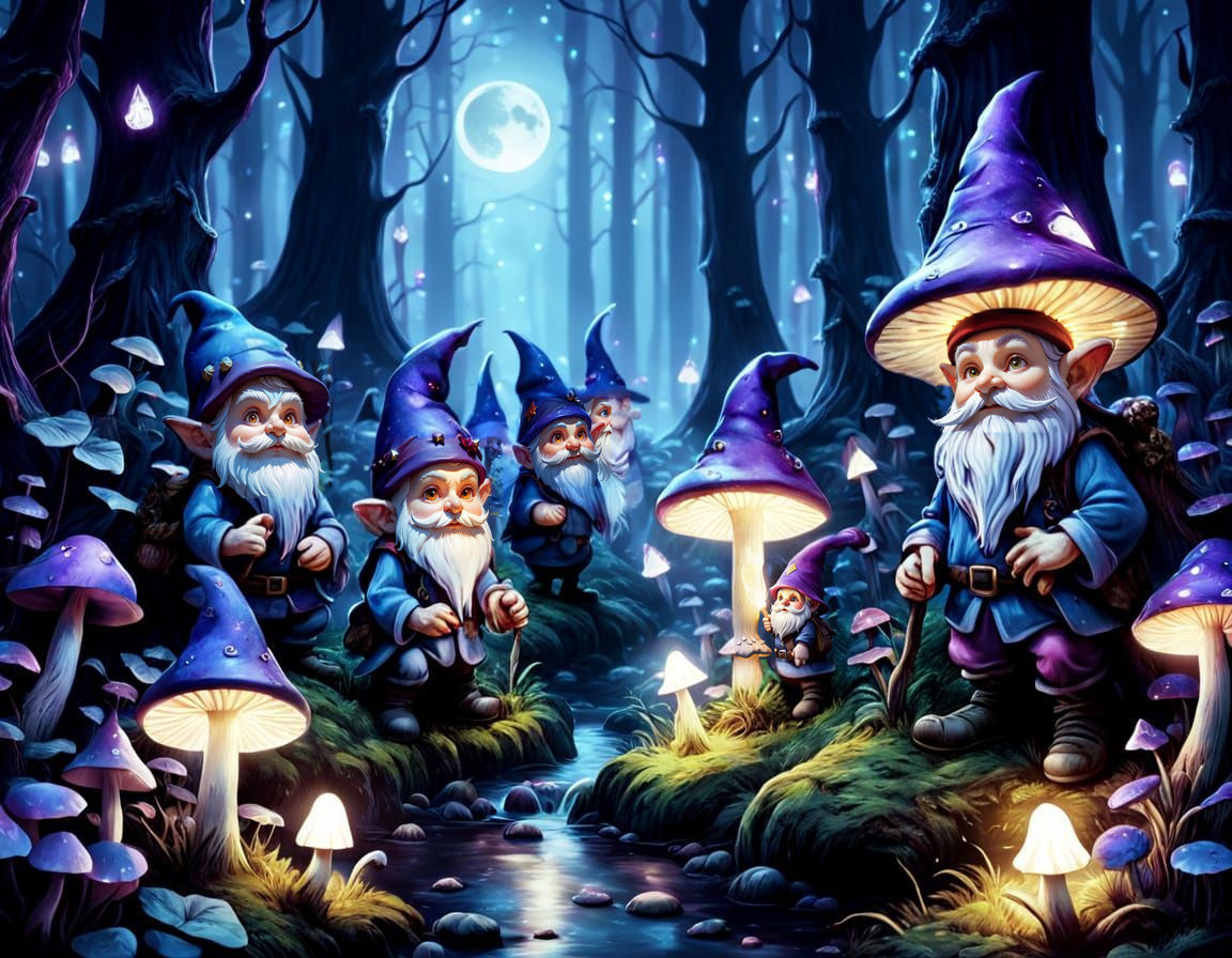 Gnomes in the Forest of Night