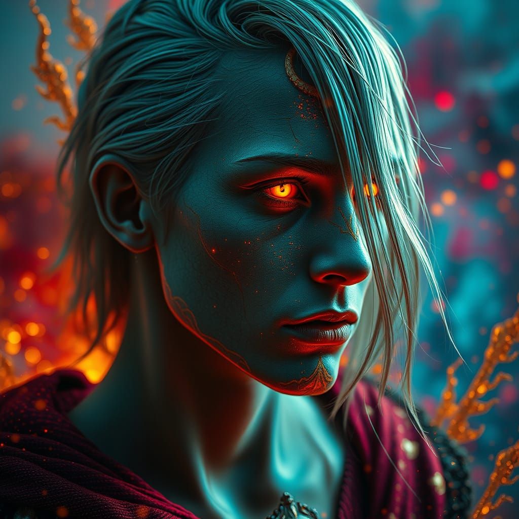 Supernatural Entity in Hyperrealistic Splendor