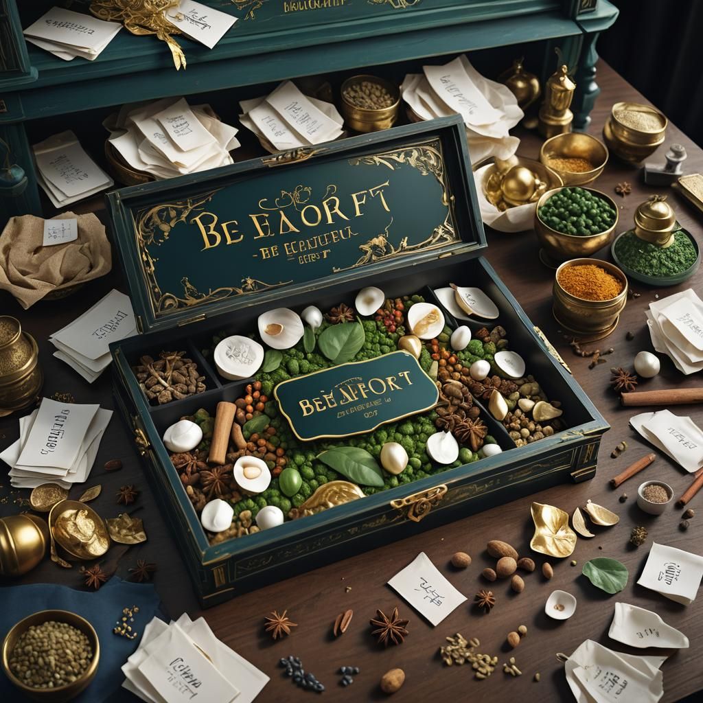 Green Spice Escapes Black Box: Detailed Matte Painting