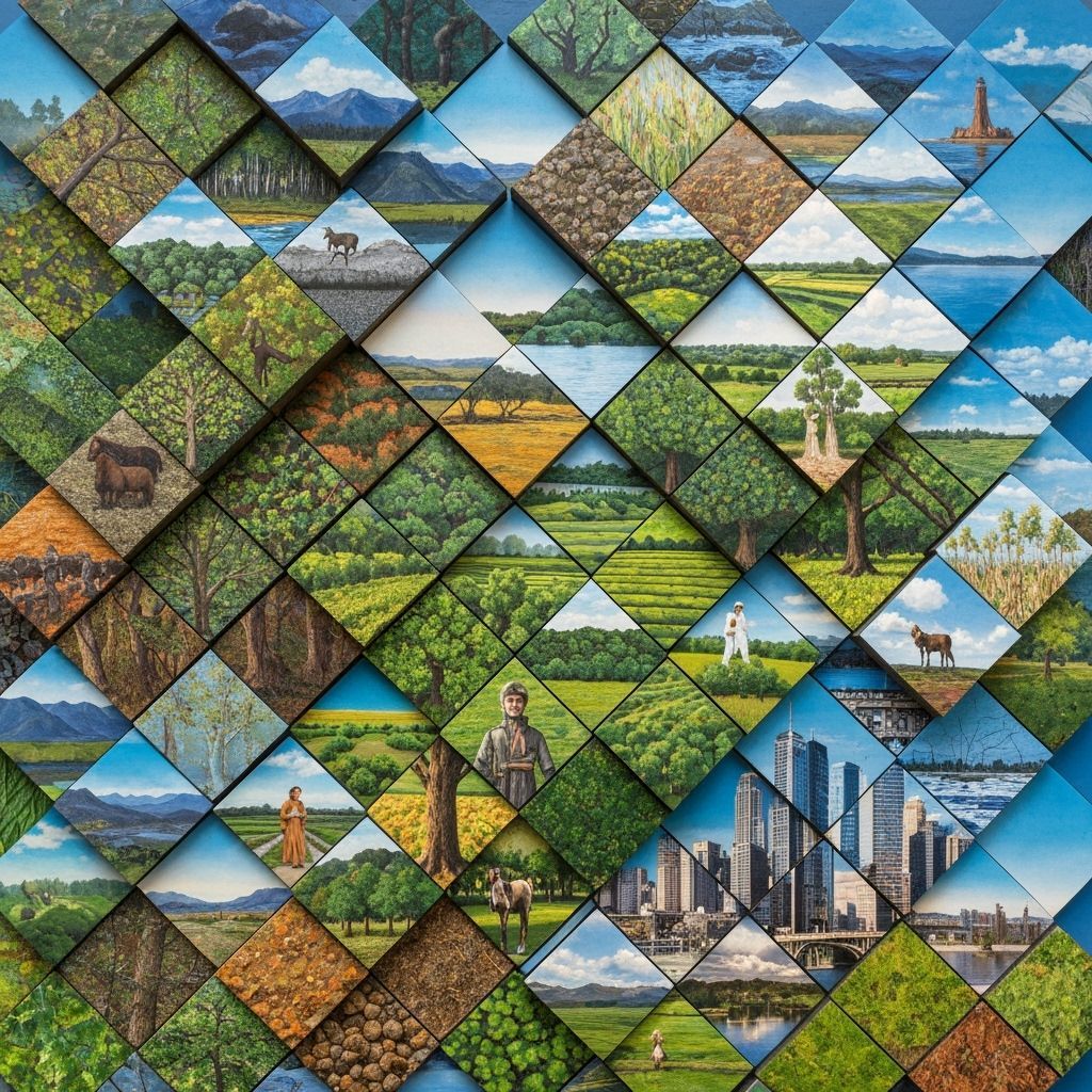 Geometric Mosaic Shows Civilization's Evolution