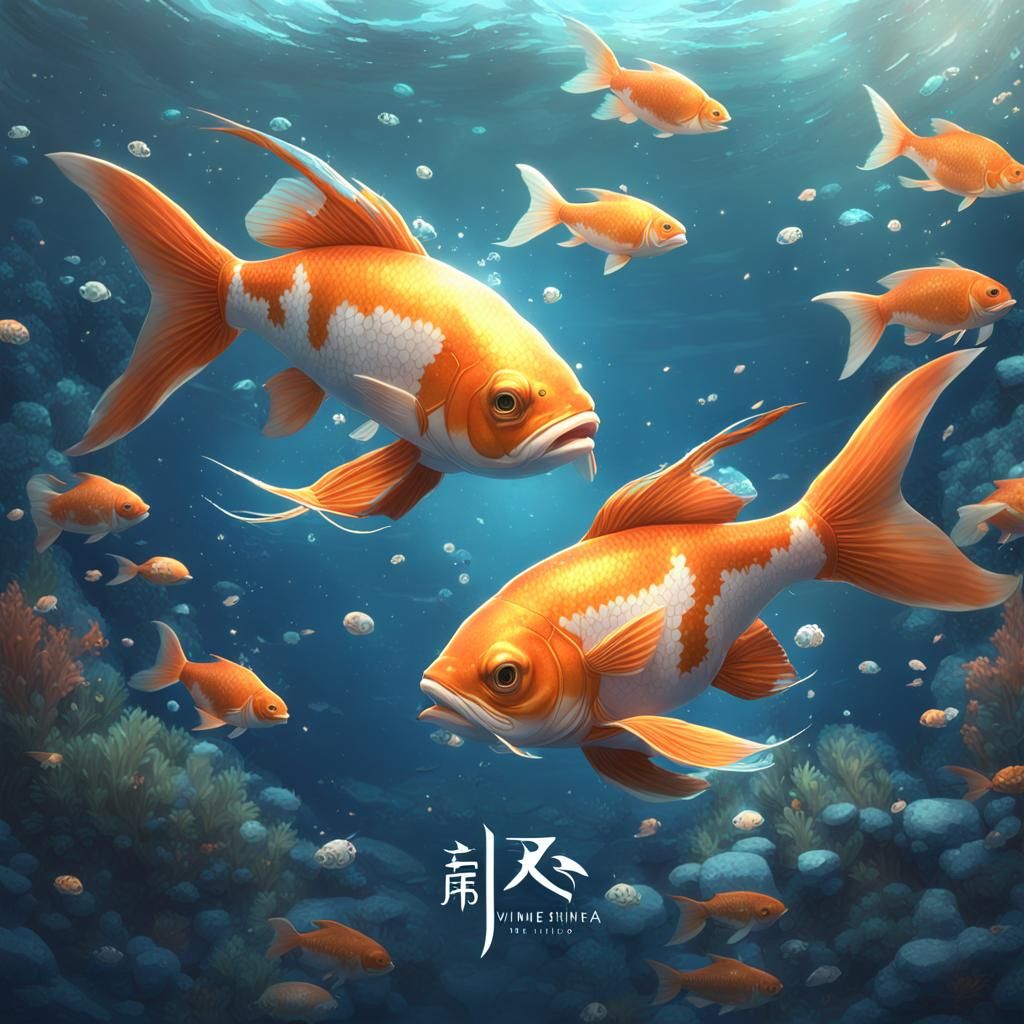 Pisces Zodiac Sign in 3D Anime Art