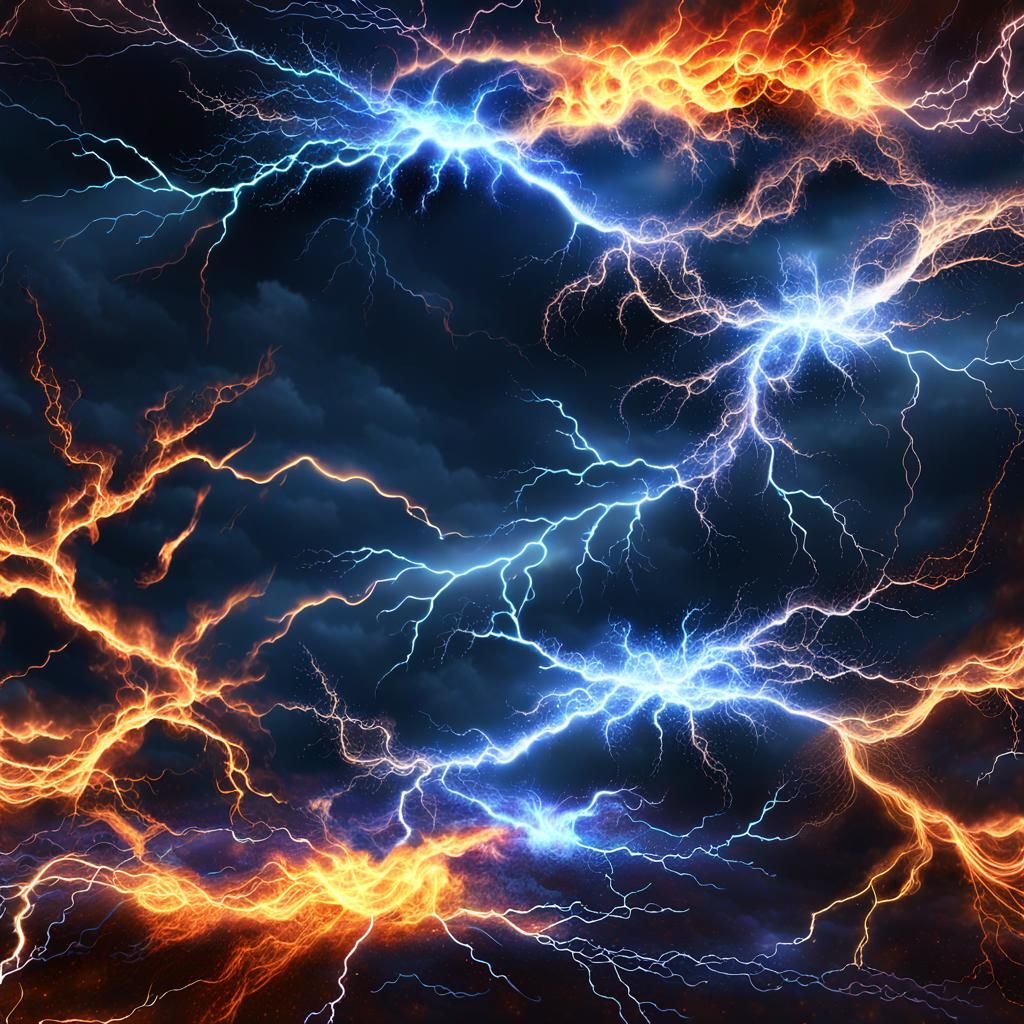 Ethereal Thunderstorm with Dramatic Lighting