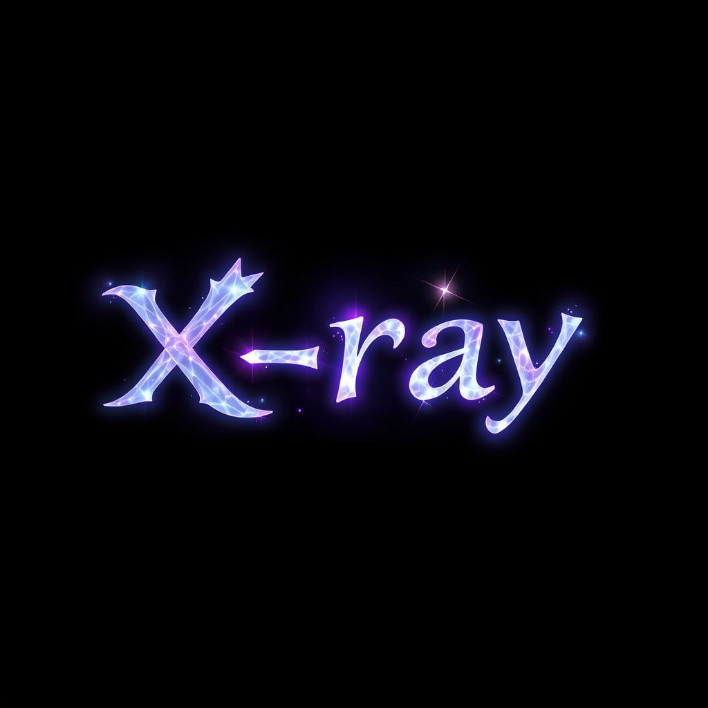Ethereal 2D Logo of "Xray" in Fantasy Style
