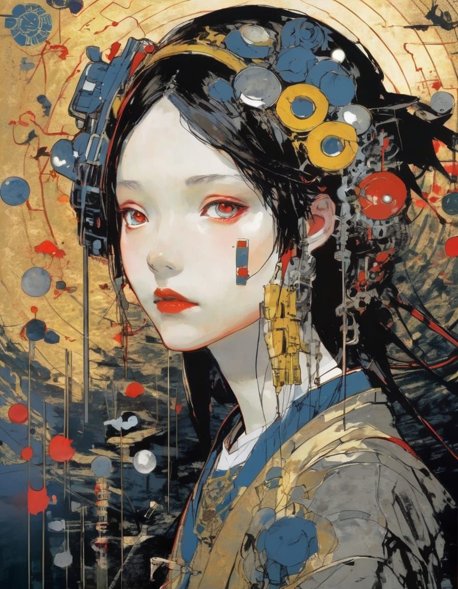 Dystopian Red: A Tsutomu Nihei-Inspired Scene