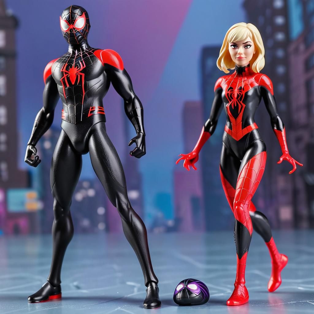 Miles and Gwen | Spiderman and Spiderwoman