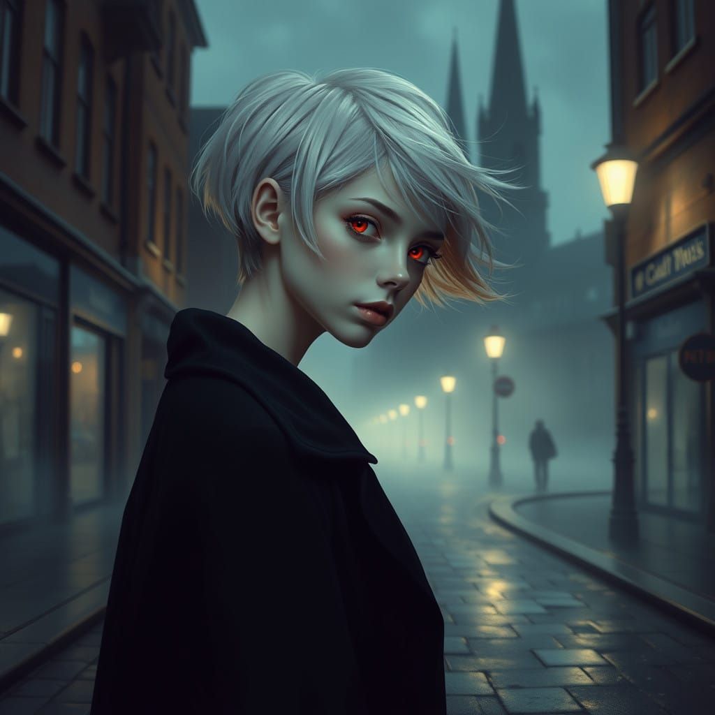 Ethereal London Night in a Surrealist Style