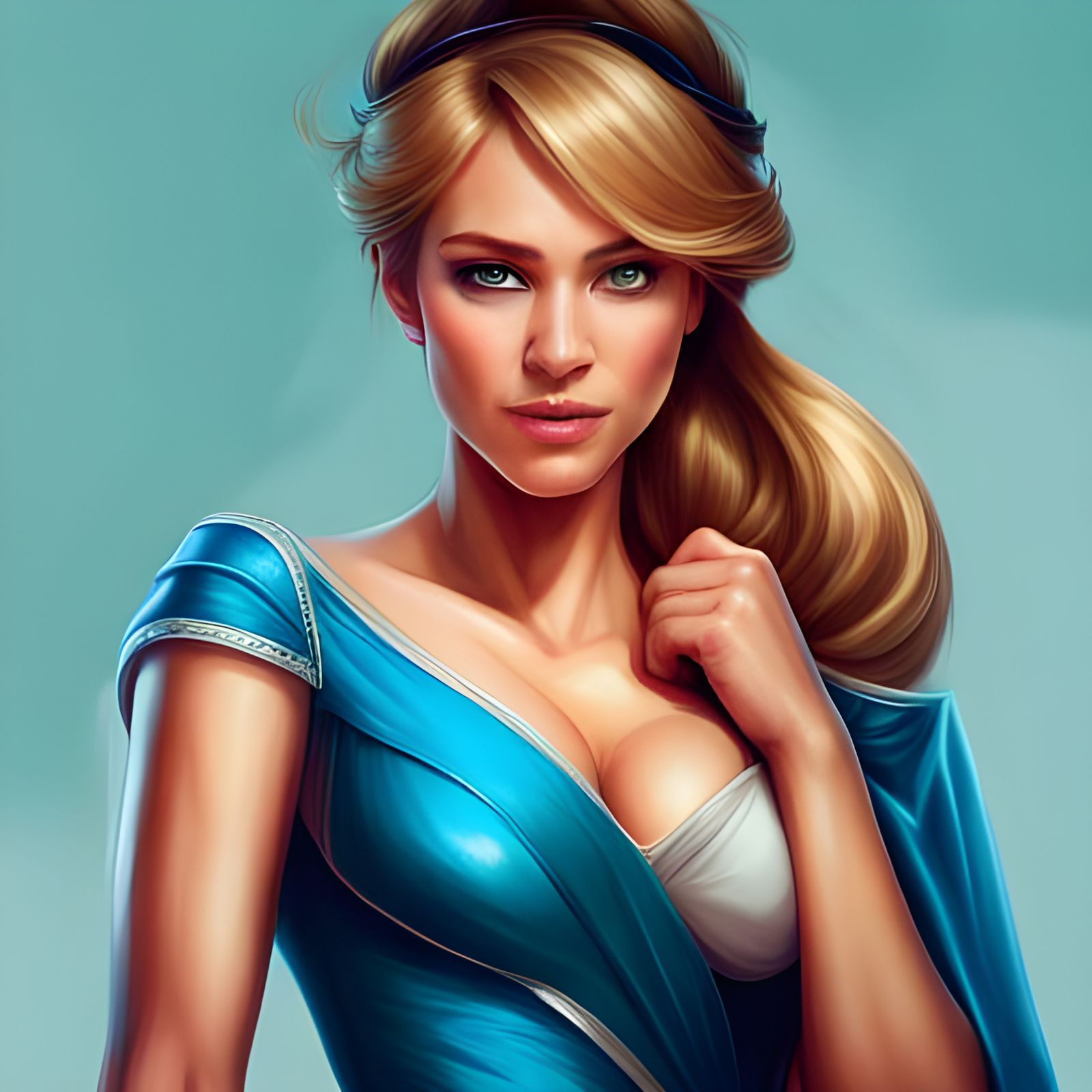 Gorgeous Princess Portrait in Hyperrealistic Digital Art