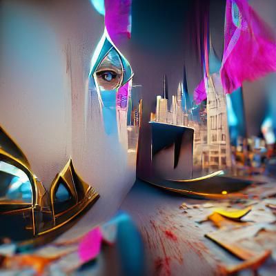 Lost in a Mirrored City, Unreal Engine Art