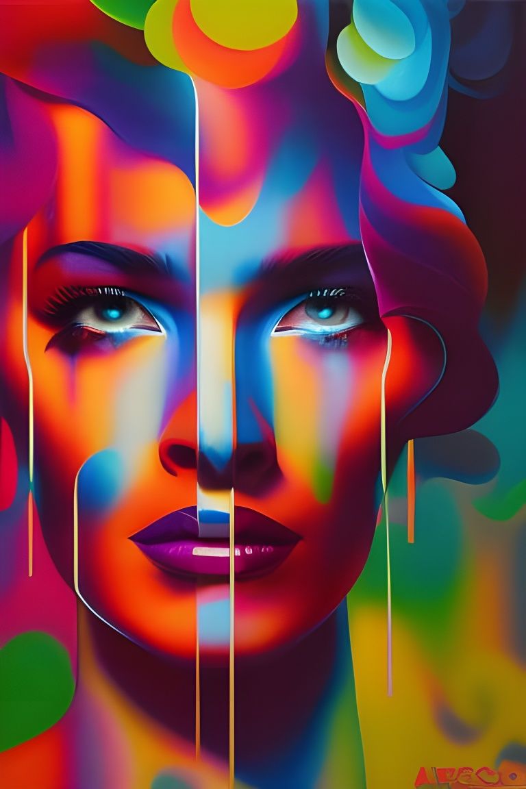 Visionary Portrait: Order from Chaos in Acrylic Pouring