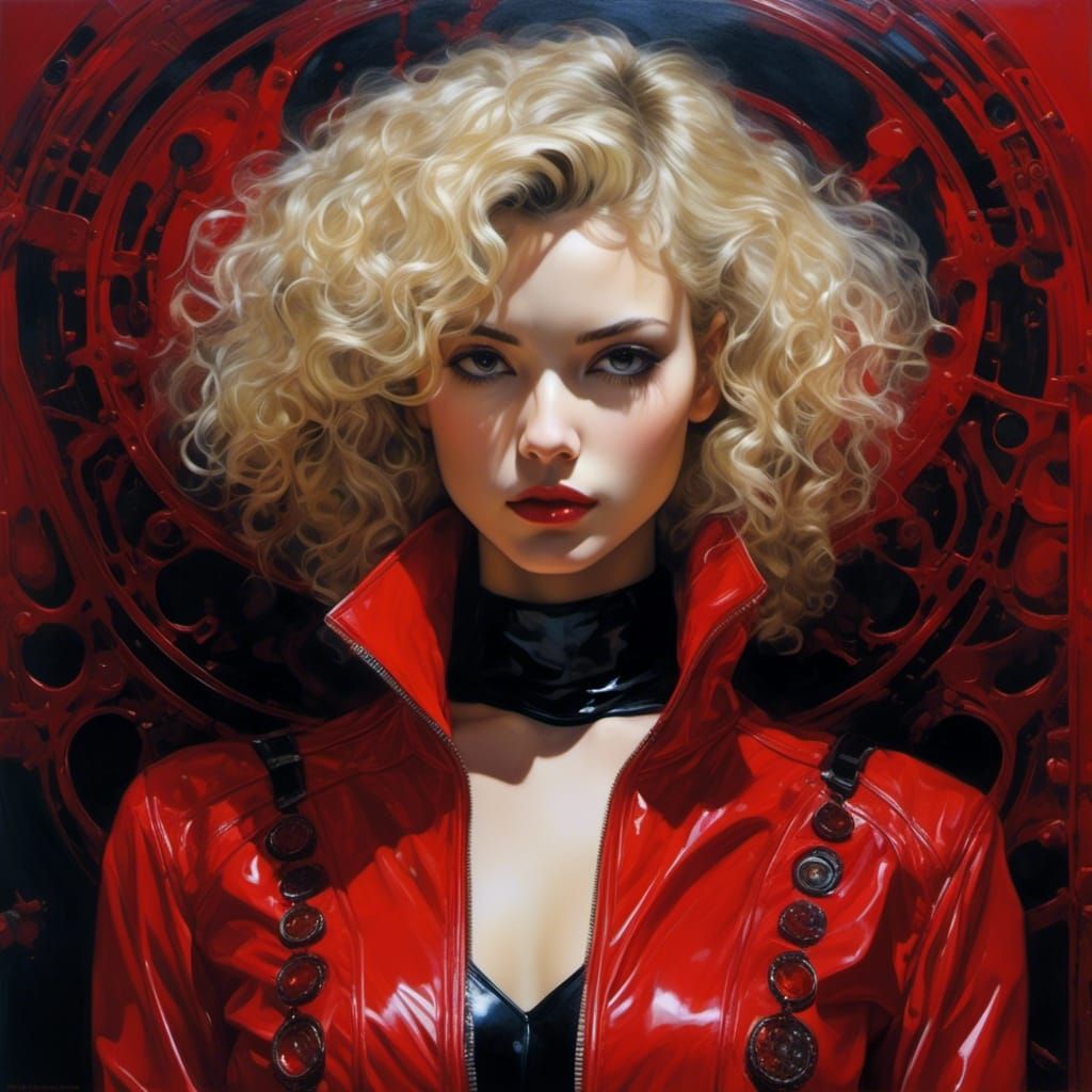 Gothic Portrait of a Spanish Woman in Latex