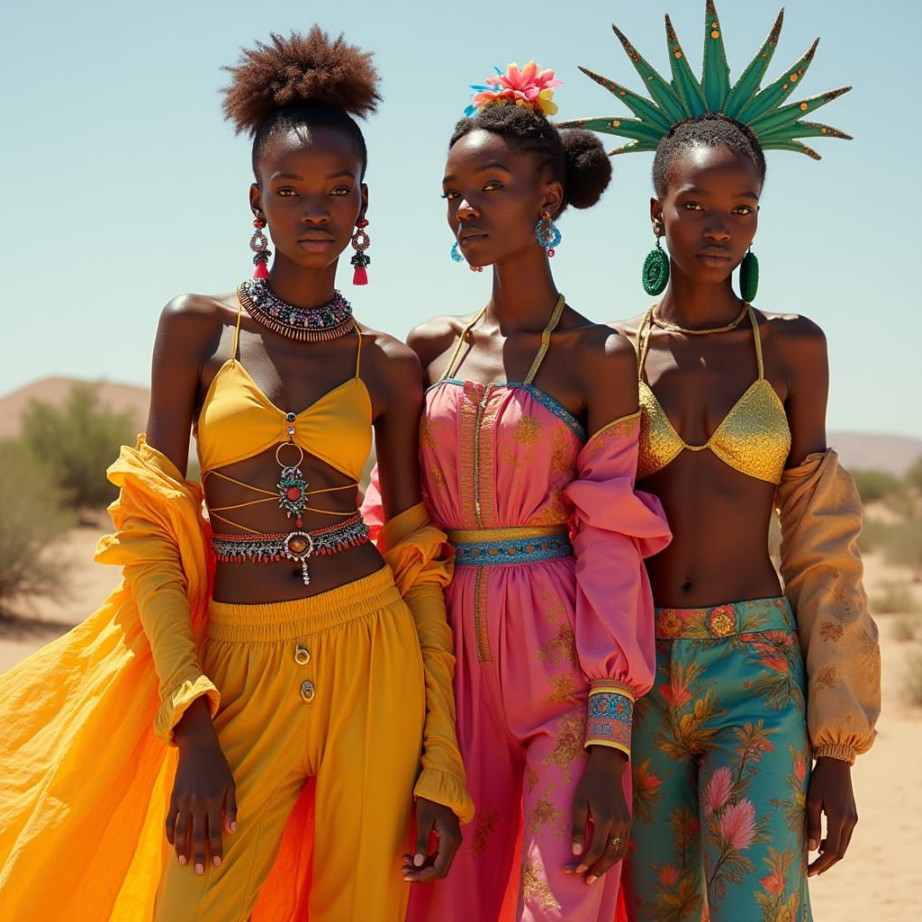 Surreal Summer Fashion Inspired by Tuareg Culture and Yemanj...