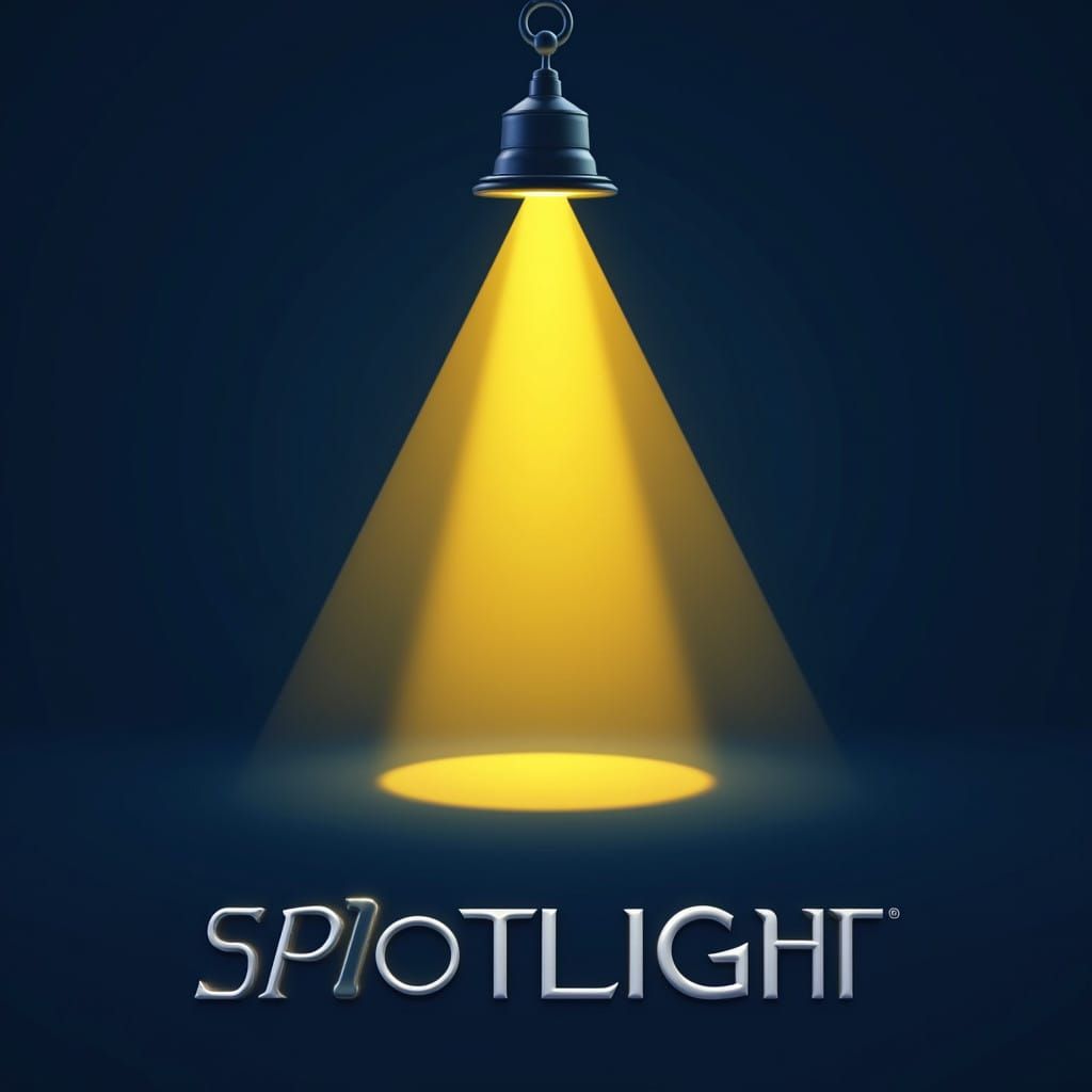 Spotlight Logo in Modern Futuristic Style