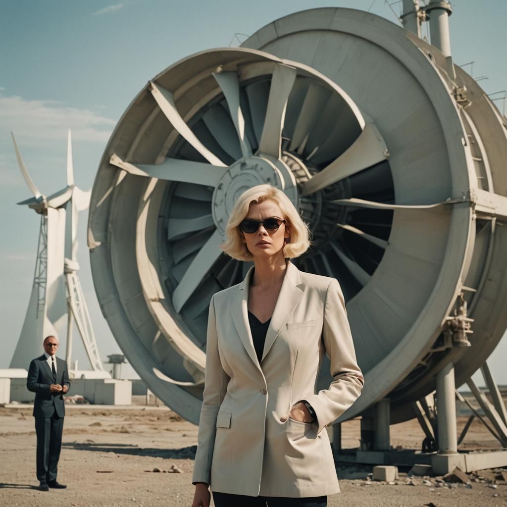 Sean Connery as James Bond in Wind Tunnel Test