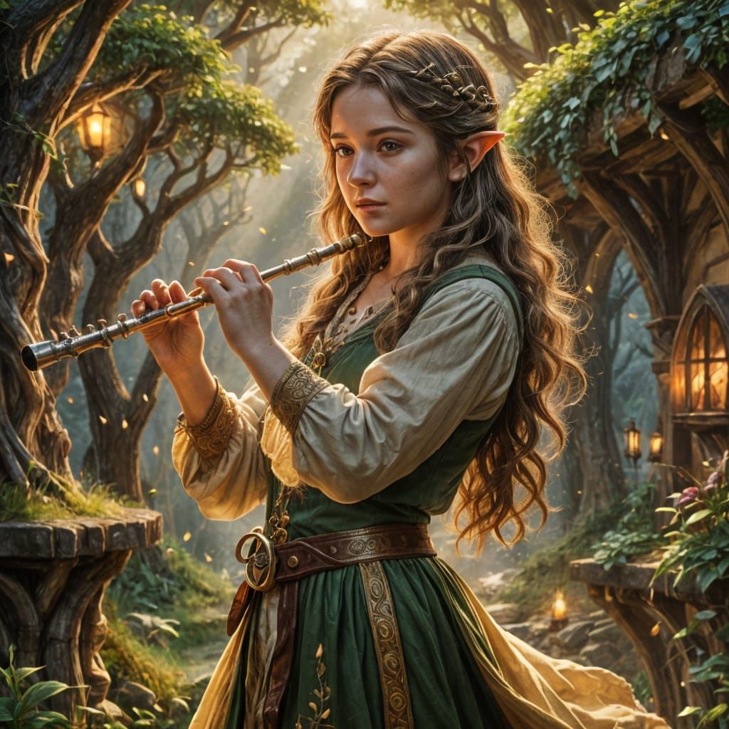 Female Hobbit Bard Charmer