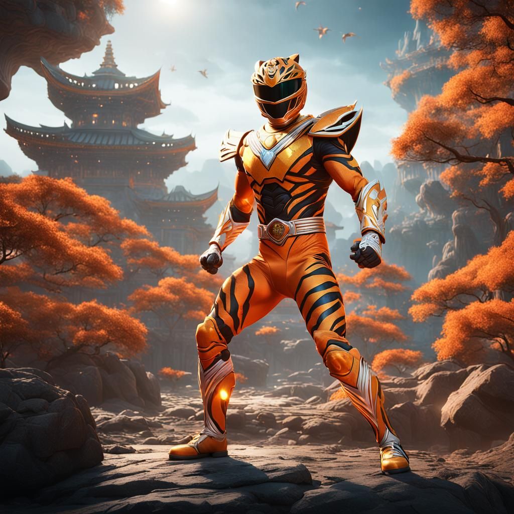 Orange Power Ranger spirit of the Tiger