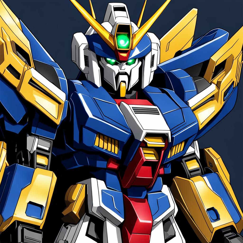 Gundam Robot Illustration