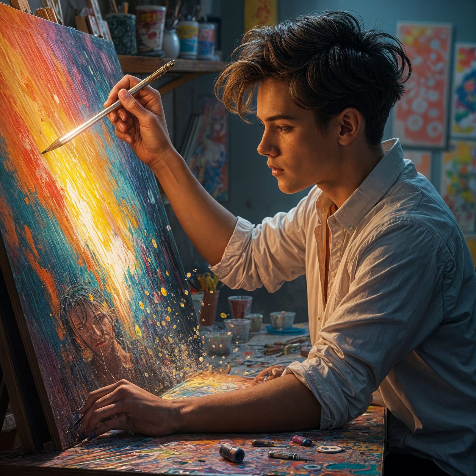 Art Student Creates Art Deco Style, Hyperrealistic