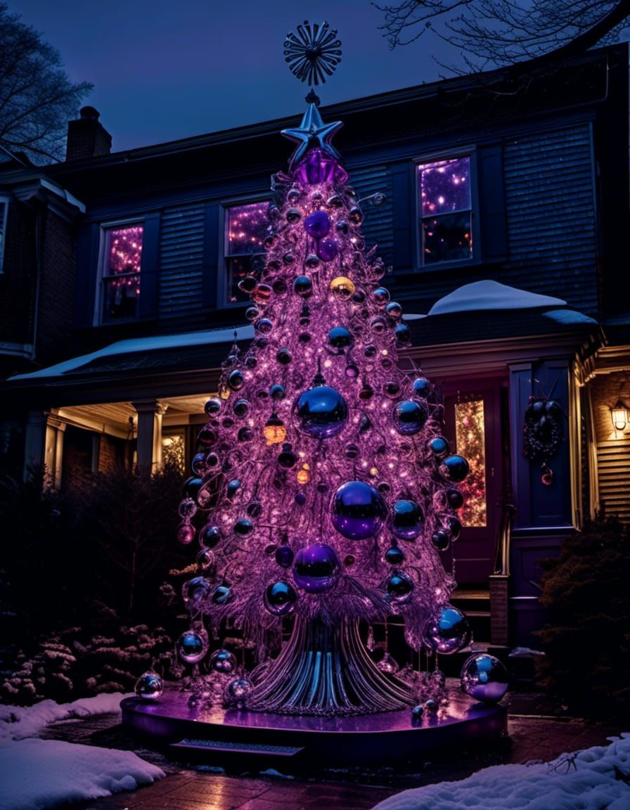 Melting Liquid Metal Christmas Tree