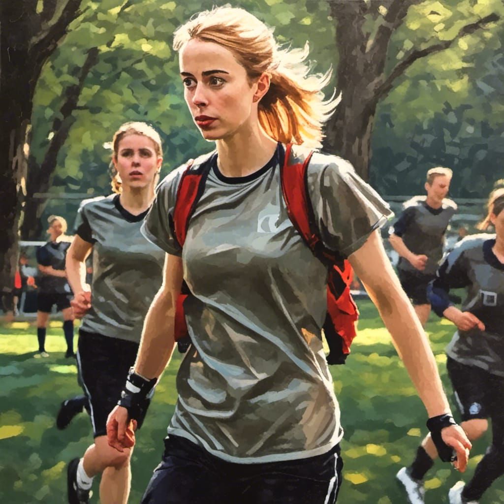 Golden-Haired Coach Trains Gaelic Football Girls