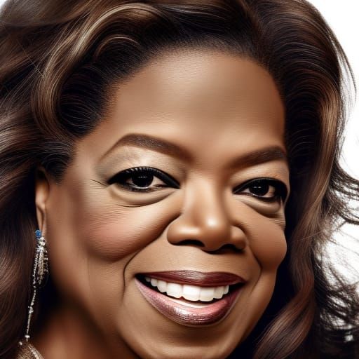Oprah Winfrey Portrait in Professional Photography Style