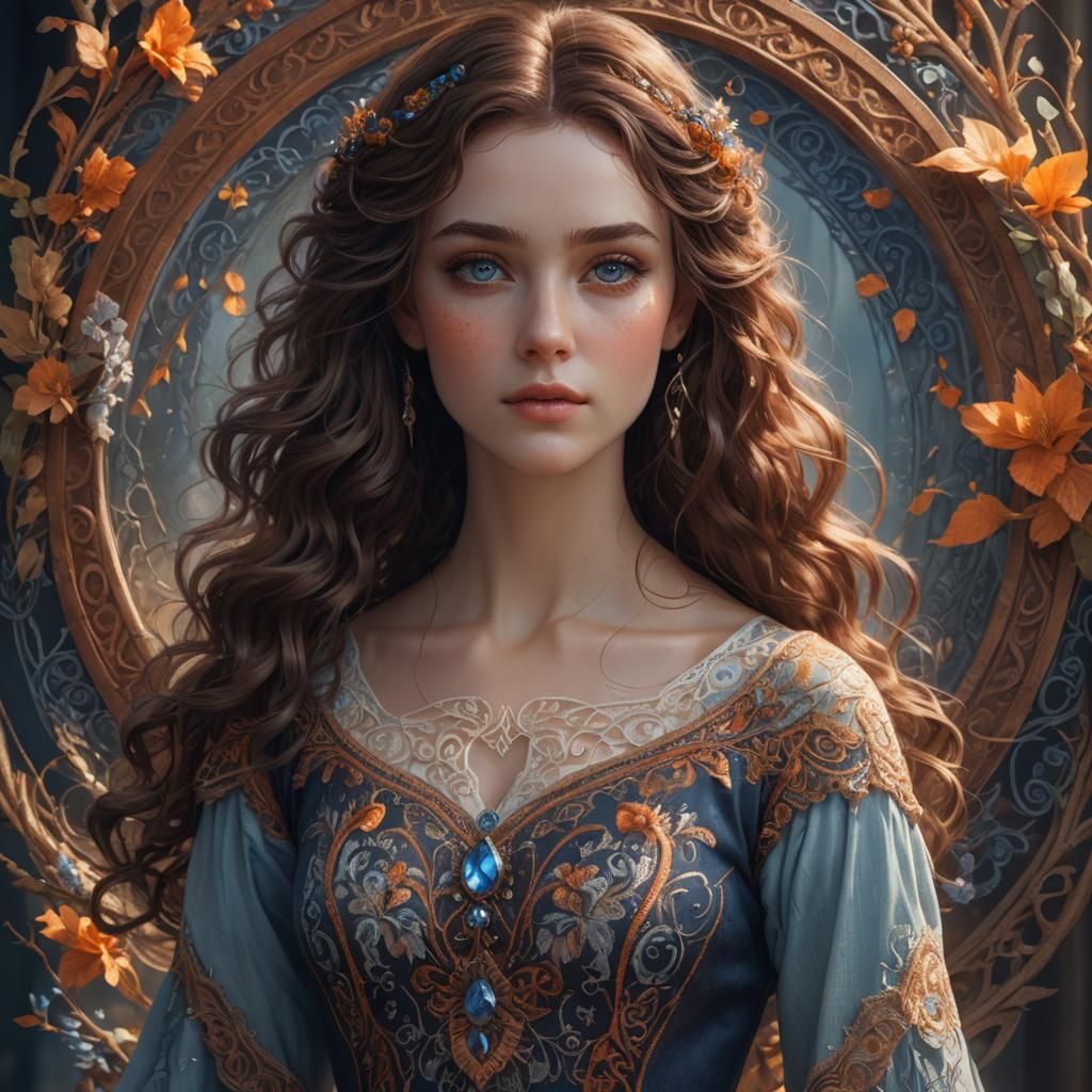 Fantasy Portrait: Young Woman in Dreamy Soft Light