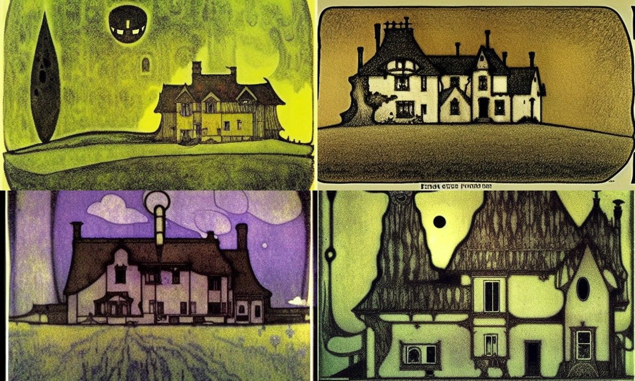 Haunted Farmhouse: Spooky Animation Concept Art